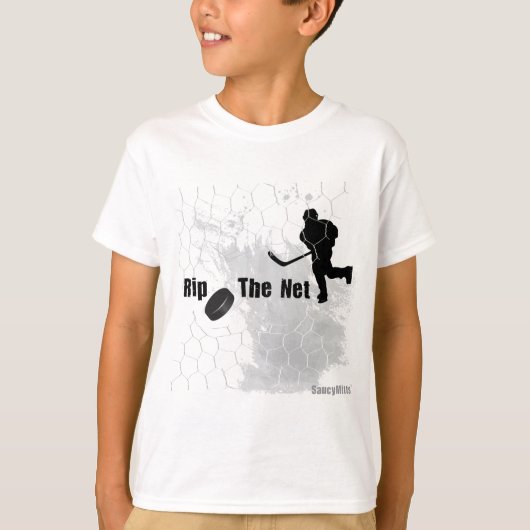 ネットホッケーパックを取り込む Tシャツ (正面)