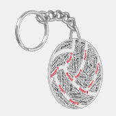 ネットボーカスタマイズルチームのアクリル製キーチェーン キーホルダー (正面左)