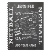 ネットボーパーソナライズされたルの黒板スタイル ノートブック (正面)
