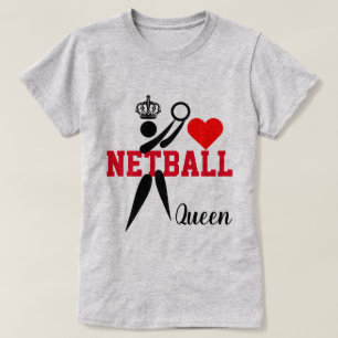 ネットボールのおもしろいGSプレーヤーの切り貼り芸術の女王 Tシャツ