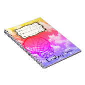 ネットボールのパーソナライズなコーチのノートのテーマ ノートブック (右側)