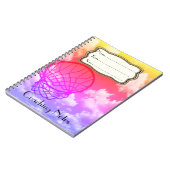 ネットボールのパーソナライズなコーチのノートのテーマ ノートブック (左側)