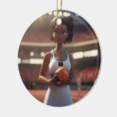 ネットボールの娘。 セラミックオーナメント (左)