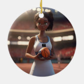 ネットボールの娘。 セラミックオーナメント (裏面)
