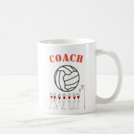 ネットボールの球のテーマのチームコーチ コーヒーマグカップ