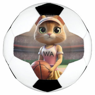 ネットボールの雌猫。 サッカーボール