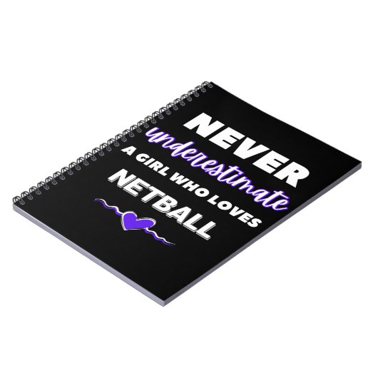 ネットボールを愛する女の子を甘く見てはいけない ノートブック (左側)