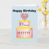 ネットボールコーチハート位置ハッピーバースデー カード (黄色い花)