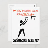 ネットボールゴールシュータやる気を起こさせる引用文 ポストカード (正面/裏面)