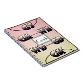 ネットボールプレーヤーはパーソナライズ置きます ノートブック (右側)