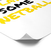 ネットボールプレーヤー ポスター (角)