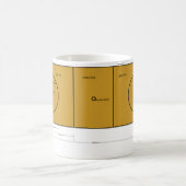 ネットボール裁判所のマグ コーヒーマグカップ (中央)