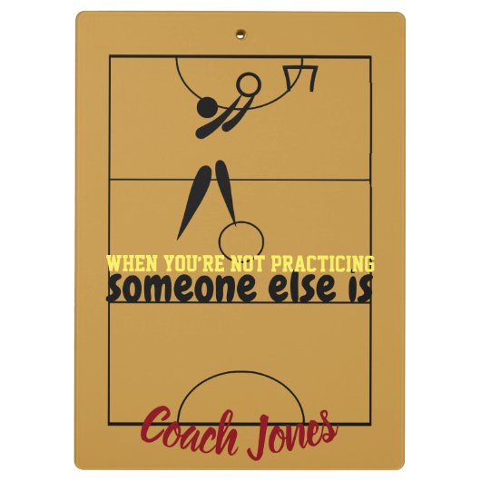 ネットボール裁判所のレイアウトはパーソナライズなコーチを置きます クリップボード (裏面)