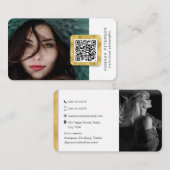 ネットモダンワーキングソーシャルメディアQRコード写真 名刺 (正面/裏面)