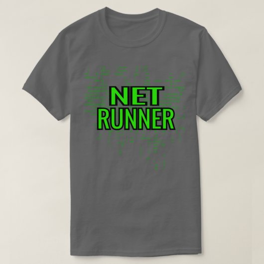 ネットランナー プログラマー IT コンピューター管理者 Tシャツ (デザイン正面)