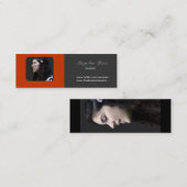 ネットワークは。写真のホールダー学術学生の生命 スキニー名刺 (正面/裏面)