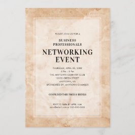 ネットワークイベントスタイリッシュ大理石背景 招待状