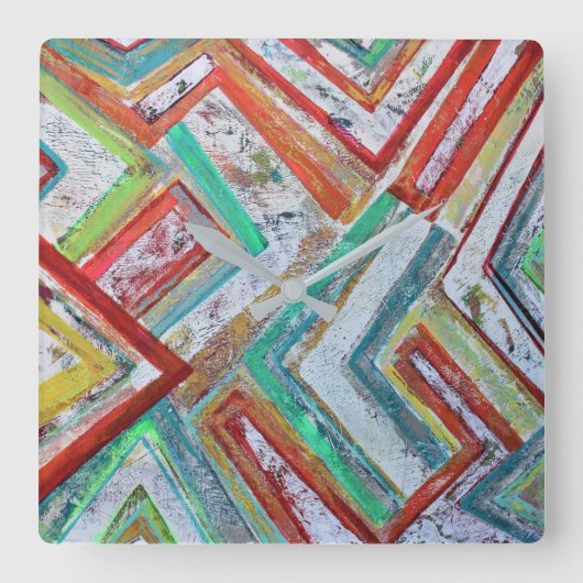 ネットワークウォールクロック スクエア壁時計 (正面)