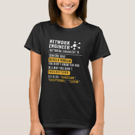 ネットワークエンジニアの定義Tシャツ Tシャツ