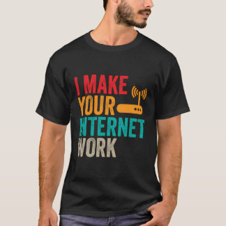 ネットワークエンジニアインターネット作業管理者エンジン Tシャツ