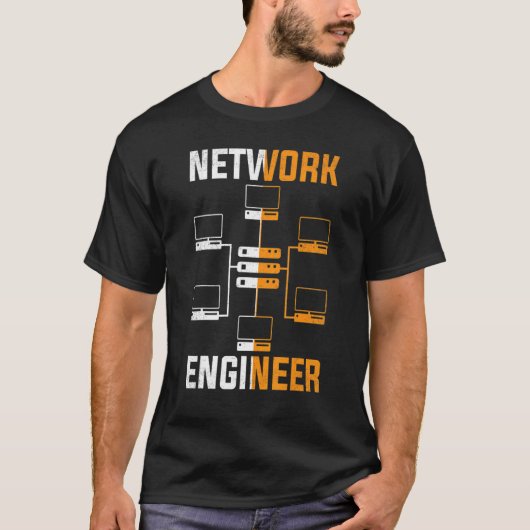 ネットワークエンジニアエンジニアリングIt機器1 Tシャツ (正面)