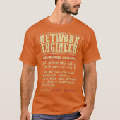 ネットワークエンジニアギフトおもしろい辞書 Tシャツ (正面)