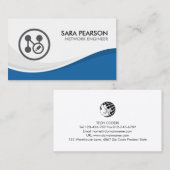 ネットワークエンジニアテクニカルコンピュータ 名刺 (正面/裏面)