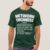 ネットワークエンジニアデータ科学ギーク学生 Tシャツ (正面)