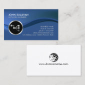 ネットワークエンジニアネットワークポイントアイコンビジネスカー 名刺 (正面/裏面)