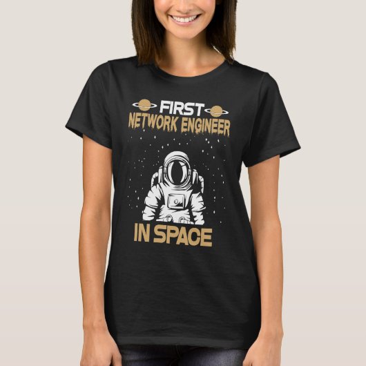 ネットワークエンジニア宇宙 Tシャツ (正面)