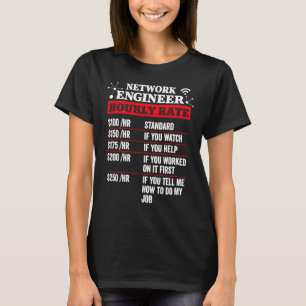 ネットワークエンジニア時給の管理者労働 Tシャツ