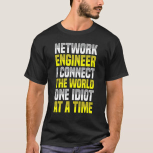 ネットワークエンジニアConnect The WorldエンジニアリングIt Tシャツ