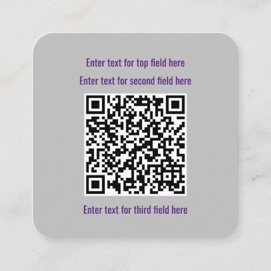 ネットワークセキュリティとペンテスト – 女性技術者 スクエア名刺 (裏面)