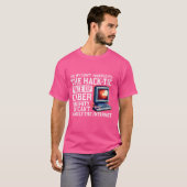 ネットワークセキュリティスペシャリストおよび侵入試験機 Tシャツ (正面フル)