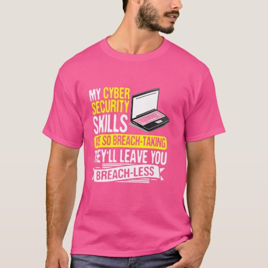 ネットワークセキュリティスペシャリストおよび侵入試験機 Tシャツ (正面)