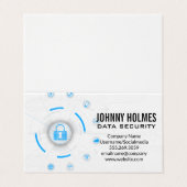 ネットワークセキュリティ |サイバー保護 名刺 (外部フラット)
