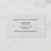 ネットワークセキュリティ | 防犯カメラ 名刺 (裏面)