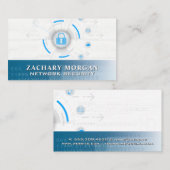 ネットワークデータベースセキュリティロゴ 名刺 (正面/裏面)