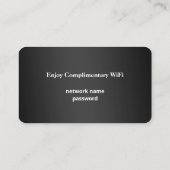 📶ネットワークパスワードゲストWifiインターネットロゴ 名刺 (裏面)