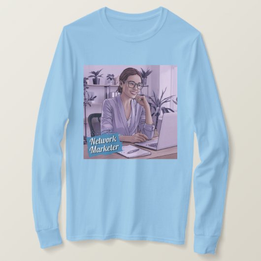 ネットワークマーケターのキャリアTシャツ Tシャツ (デザイン正面)