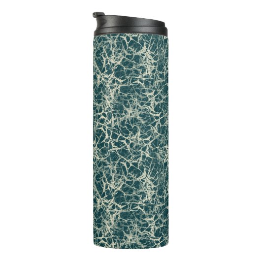 ネットワーク上のティール（緑がかった色） – シームレスなパターン。 タンブラー (回転右)