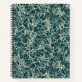 ネットワーク上のティール（緑がかった色） – シームレスなパターン。 ノートブック