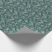 ネットワーク上のティール（緑がかった色） – シームレスなパターン。 ラッピングペーパー (角)