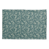 ネットワーク上のティール（緑がかった色） – シームレスなパターン。 枕カバー (裏面)