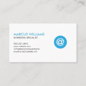 ネットワーク専門家の電子メールアイコン 名刺 (正面)