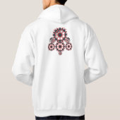 ネットワーク風Tシャツ パーカ (裏面)
