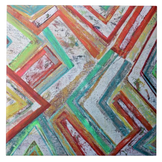 ネットワーク6 x 6セラミックタイル タイル (正面)