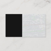 ネットワーク |テクニカルジオメトリックロゴ 名刺 (裏面)