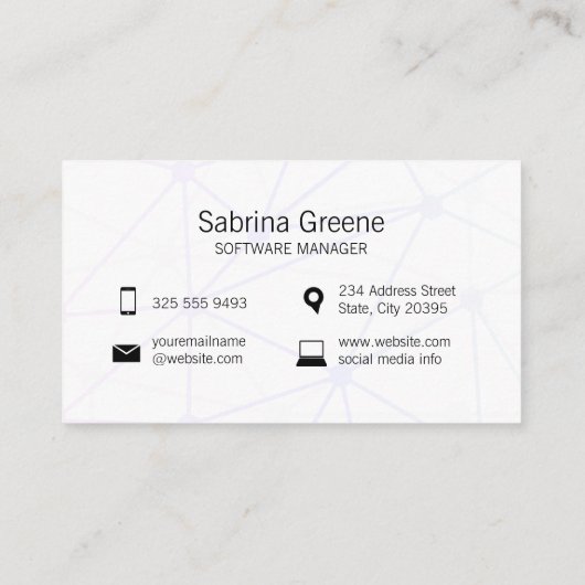 ネットワーク | Tech Circuitesロゴ 名刺 (裏面)