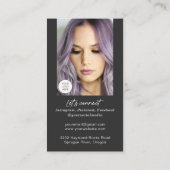 ネットワークQRコードで構成されるアーティストの縦型写真Bu 名刺 (裏面)